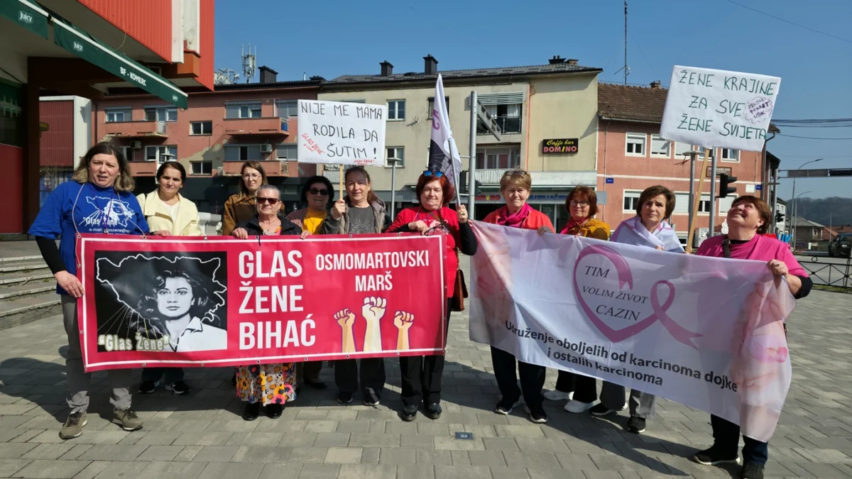 Osmomartovska šetnja u Velikoj Kladuši za prava i sigurnost žena