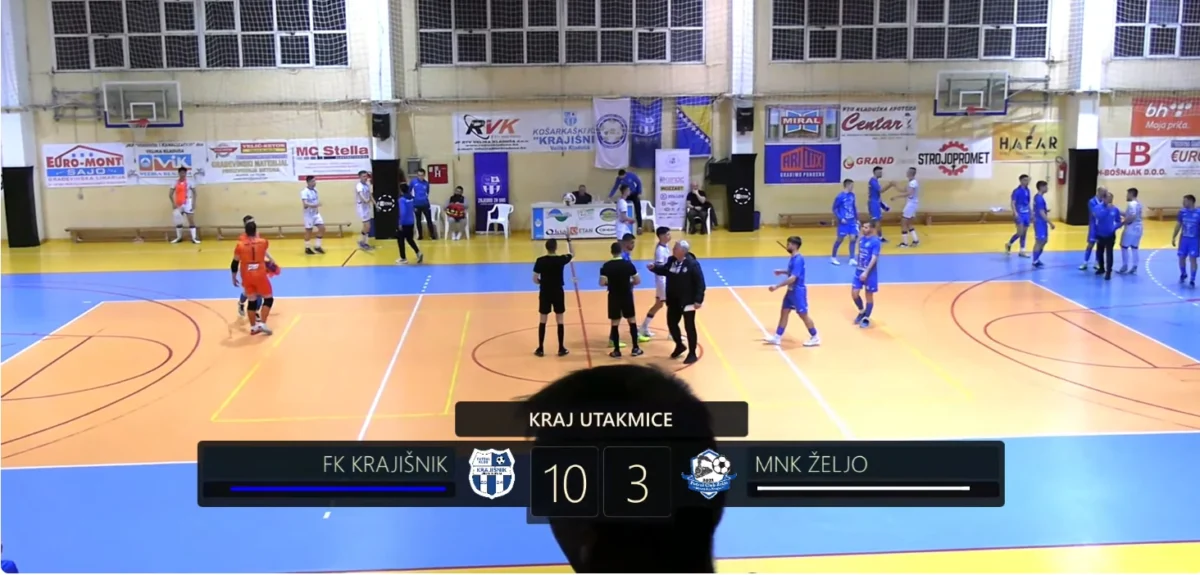 Futsaleri Krajišnika dominantni protiv Želje rezultatom 10:3