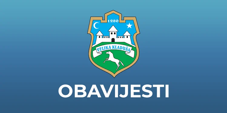 Obavijest pravnim i fizičkim licima o obavezi pribavljanja odobrenja za privremeno zauzimanje javne površine u svrhu postavljanja ljetne bašte i terase na području Općine Velika Kladuša