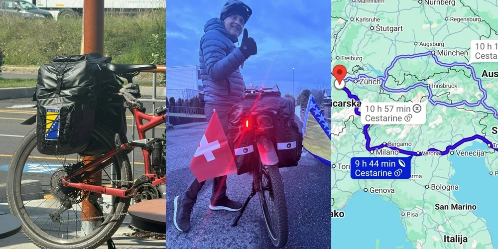 Mevsud Džanić biciklom iz Švicarske ka Velikoj Kladuši u čast plasmana Zmajeva na SP