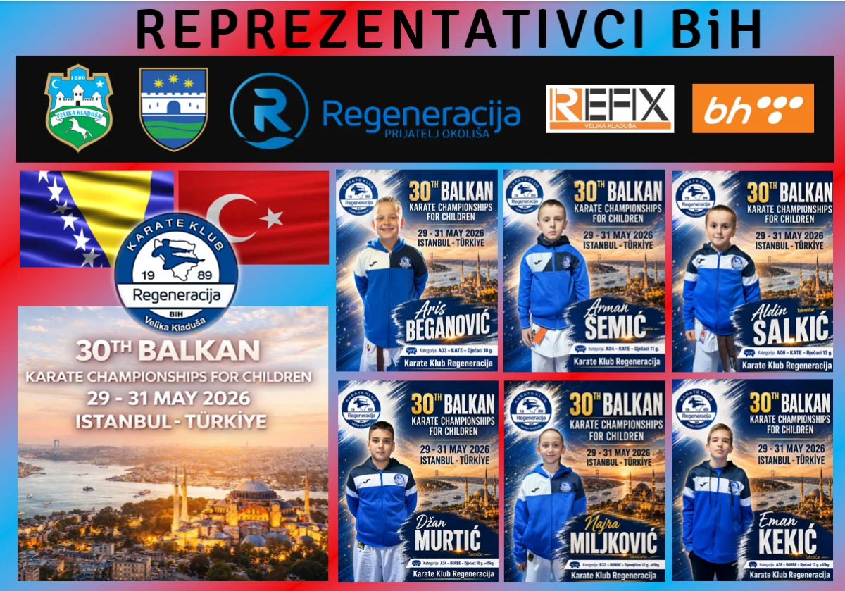 Šest takmičara KK „Regeneracija“ u reprezentaciji BiH za Balkansko prvenstvo u Istanbulu