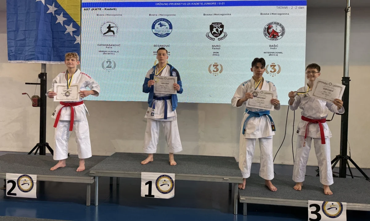 Karate klub „Regeneracija“ u Veliku Kladušu donio naslov prvaka Bosne i Hercegovine
