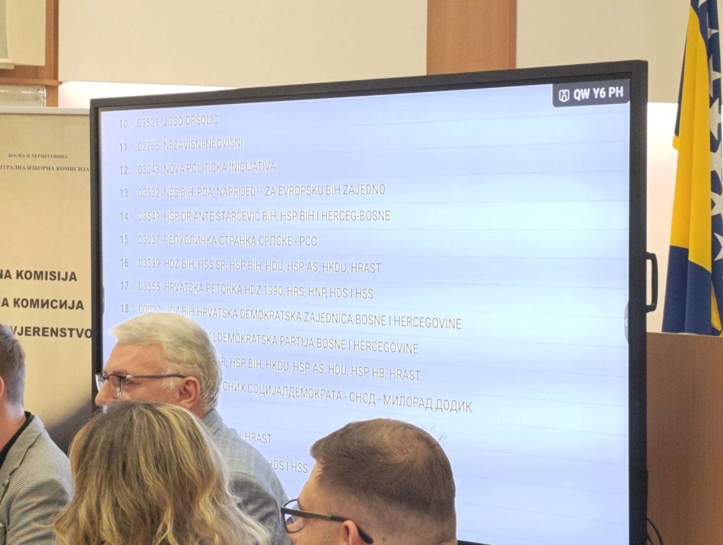 Žrijebanjem utvrđen redoslijed na glasačkom listiću za Opće izbore
