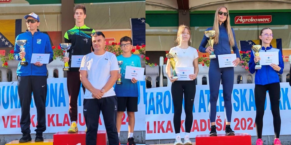 Sven Franjković i Hela Rakamarić pobjednici 17. Međunarodne atletske utrke Velika Kladuša 2026